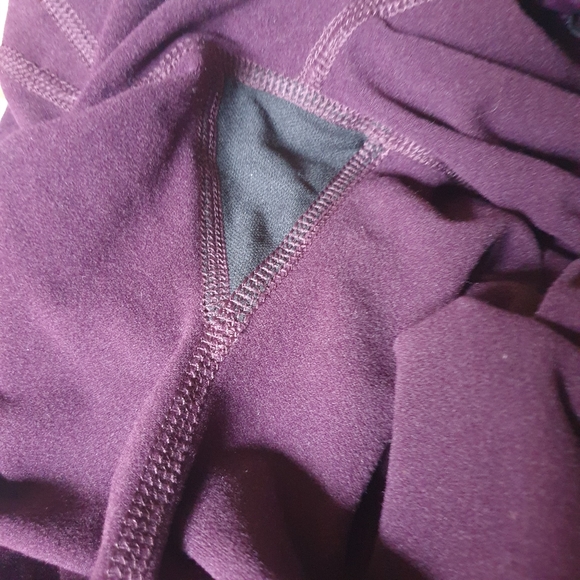 Marika Wild Plum Chill-Tek Soft Fleece Lined Active High Waist Active Leggings S - Picture 11 of 16